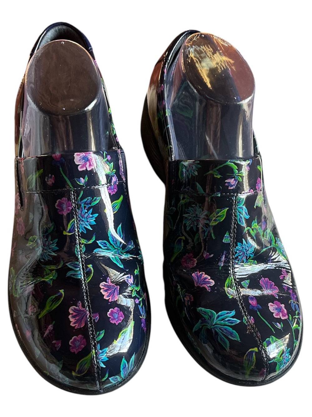 Dansko Work Wonders Womens 33 (US 8) Slip-On Clogs Floral Slip Resistant NICE - Picture 7 of 7